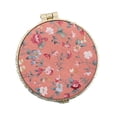 thumbnail image 1 of Kaonry Makeup Mirror C， 2.75'' Portable Makeup Floral Satin Pocket Retro Vintage Compact Folding Small Mini for Women Girls Beauty Accessories Round, 1 of 4