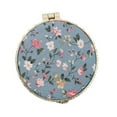 thumbnail image 1 of Kaonry Makeup Mirror D， 2.75'' Portable Makeup Floral Satin Pocket Retro Vintage Compact Folding Small Mini for Women Girls Beauty Accessories Round, 1 of 4