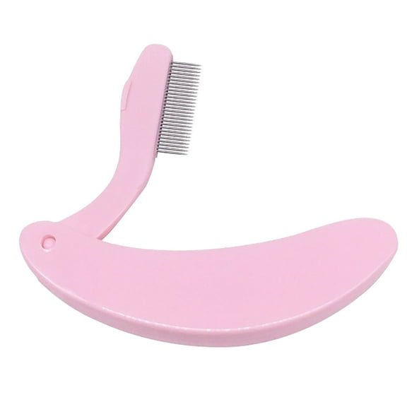 Kaonry Stainless Steel Eyebrow Comb Gz001 with Curved Handle and Steel Needle Powder， Eyelash Comb Eyelash Separator Mascara Lift Curl Metal Brush Beauty Makeup Tool