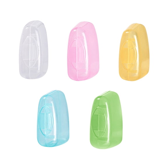 Kaonry Toothbrush Head Cover Toothbrush Protector, Brush Protective Plastic Clip Head Pod Stuff Protector Cover for Household Travel Toothbrush Toothbrush Bathroom Case