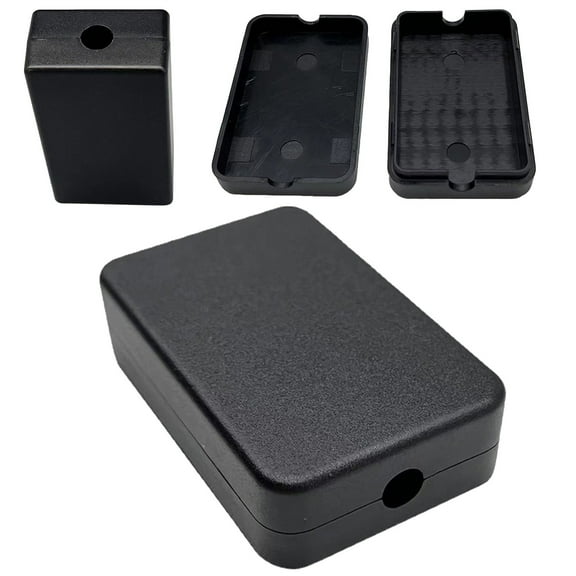 Kaonry Waterproof Housing Junction Box,Project Boxes, Abs Plastic Electrical Project Case Power Junction Box Black