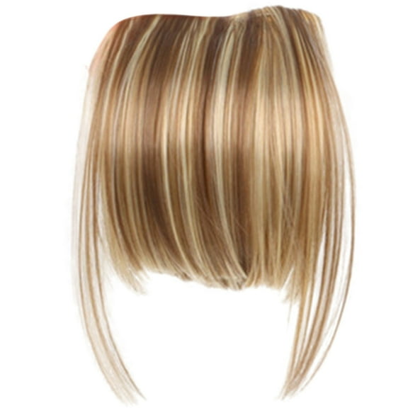 Kaonry Women'S Bangs Wig Sw65-18H613， Ladies Bangs Wig Front Fringe Head Clipped in The Human Hair Extension Wig Female Bangs Sideburns Qi Bangs Hairpin