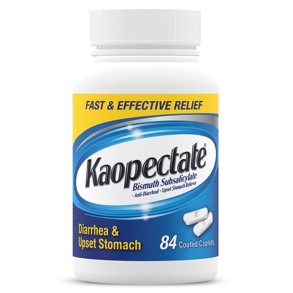 Kaopectate Multi-Symptom Anti-Diarrheal& Upset Stomach Reliever, 84 Caplets