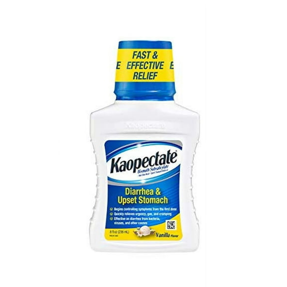 Kaopectate Multi-Symptom Relief for Diarrhea Upset Stomach in Vanilla, 8 oz, 2 Pack