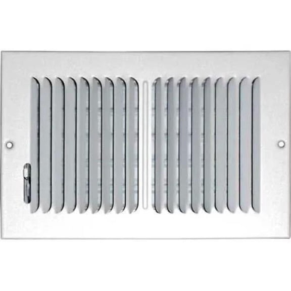 Kaper II - 116944 B629497 Speedy-Grille Ceiling or Wall Register with 2 Way Deflection SG-610 CW2, White - 6 x 10 in.