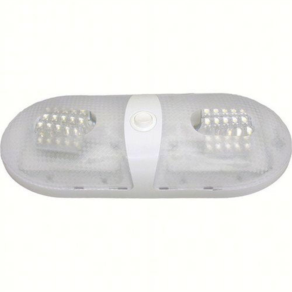 Diamond Group 52430WW White Double LED Pancake Light