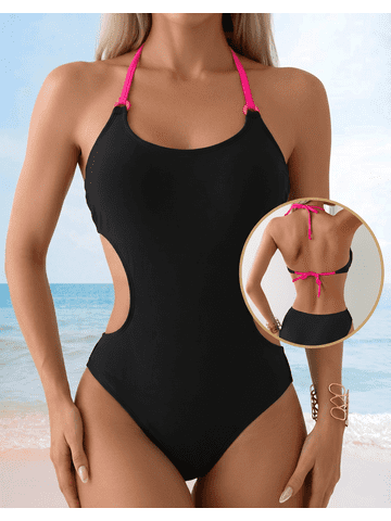 Swimsuits Sides Cut Out Stylish Women's Bathing Suits