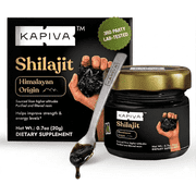 Kapiva Himalayan Shilajit Resin 20g | 45 Days Supply | 70% Fulvic Acid, 80+ Minerals, Energy & Vitality Support | For men and Women
