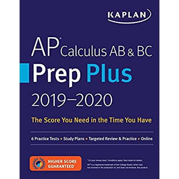 Pre-Owned AP Calculus AB & BC Prep Plus 2019-2020: 6 Practice Tests + Study Plans + Targeted Review & Practice + Online (Paperback) 1506231055 9781506231051