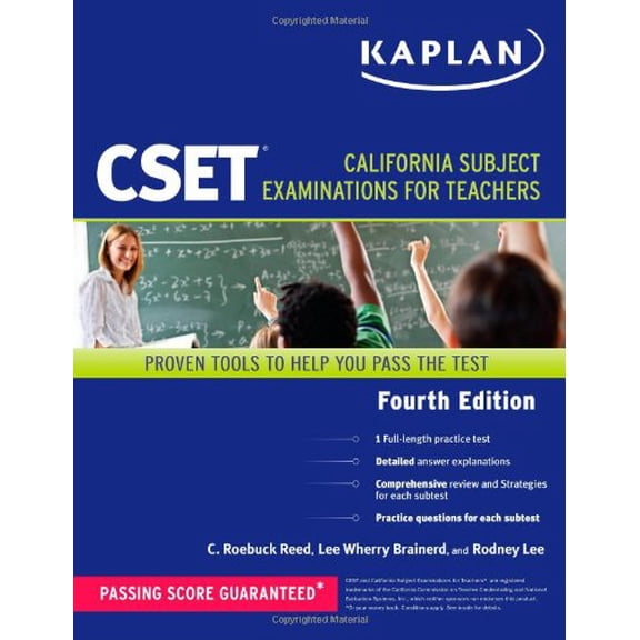 Pre-Owned Kaplan CSET: California Subject Examinations for Teachers (Paperback) 1419550292 9781419550294