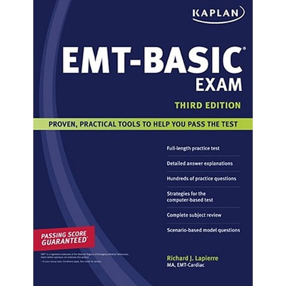 Pre-Owned Kaplan EMT Basic Exam: Kaplan EMT-Basic Exam (Edition 3) (Paperback)