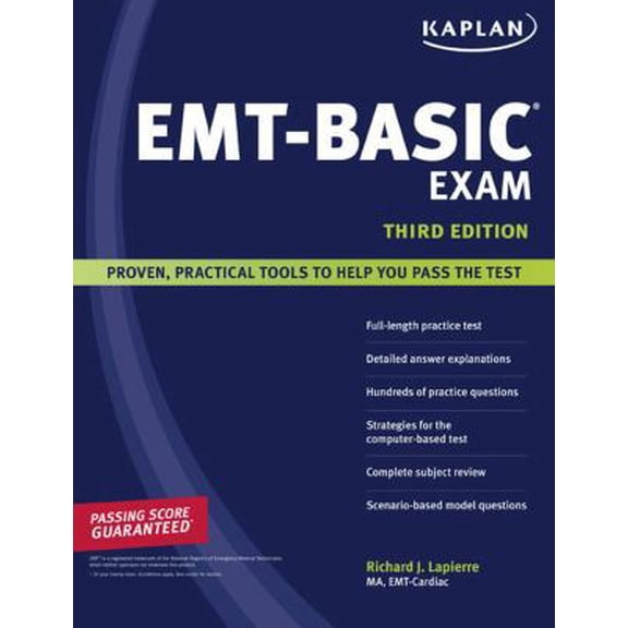 Pre-Owned Kaplan EMT-Basic Exam (Paperback) 1419552546 9781419552540