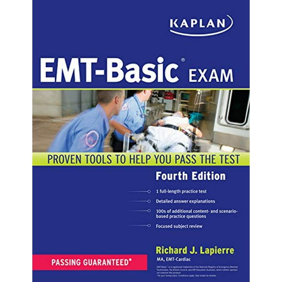 Pre-Owned Kaplan Emt-Basic Exam (Paperback) by Richard Lapierre