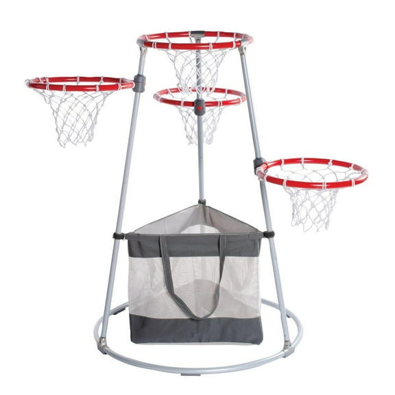 Kaplan Early Learning Company 4-Hoop Basketball Play Set with Storage Bag