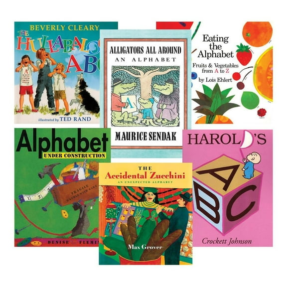 Kaplan Early Learning Company Alphabet and Letter Sounds Books - Set of 6