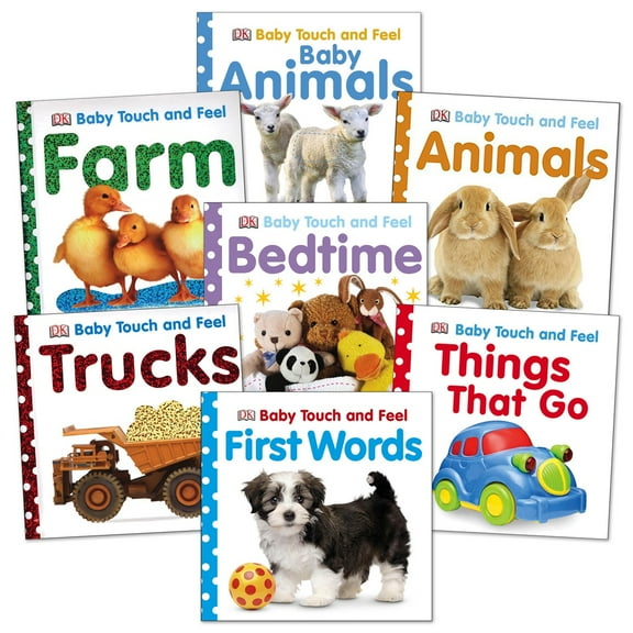 Kaplan Early Learning Company Baby Touch & Feel Board Books - Set of 7