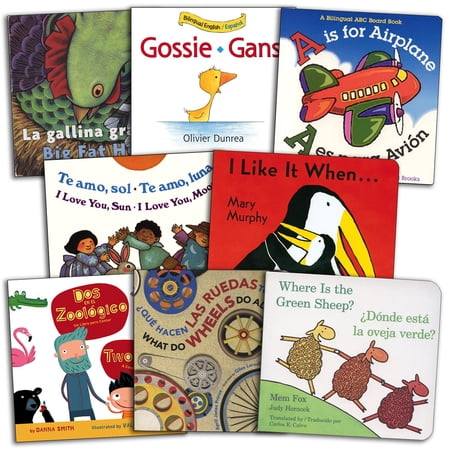 Kaplan Early Learning Company Bilingual Board Books Assortment - Set of 8