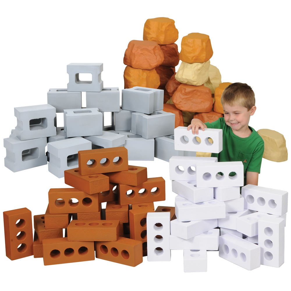 Realistic Foam Bricks - 25pk