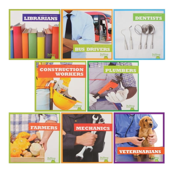 Kaplan Early Learning Let's Learn About Community Helpers Career Exploration Books - Set of 9