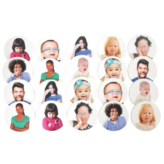 Kaplan Early Learning Company Emotion Tiles - 20 Pieces