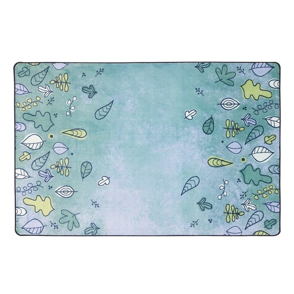 Kaplan Early Learning Company Kaplan® Falling Leaves Border Carpets - 4' x 6' Rectangle