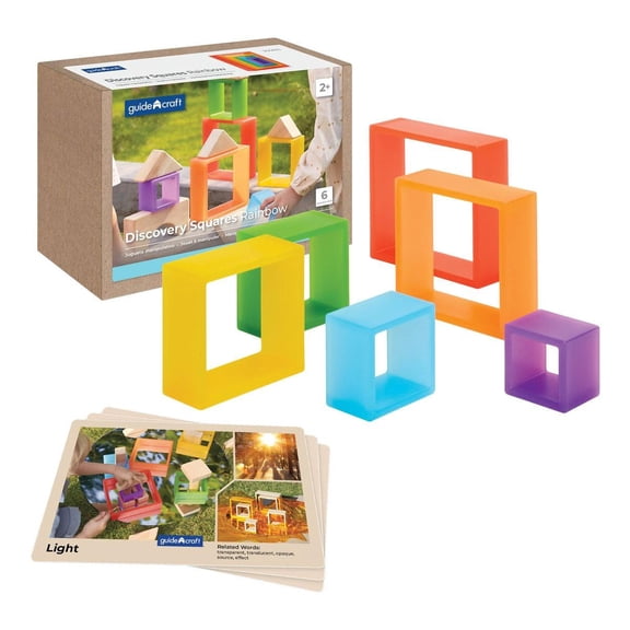 Kaplan Early Learning Company Discovery Squares - Rainbow - 6 Pieces