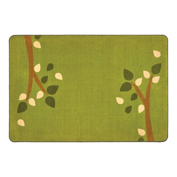 Kaplan Early Learning Company Kaplan® Branching Out Carpet - 4' x 6' Rectangle - Green