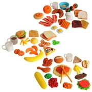 Kaplan Early Learning Company Life-Size Pretend Play Breakfast, Lunch and Dinner Meal Sets