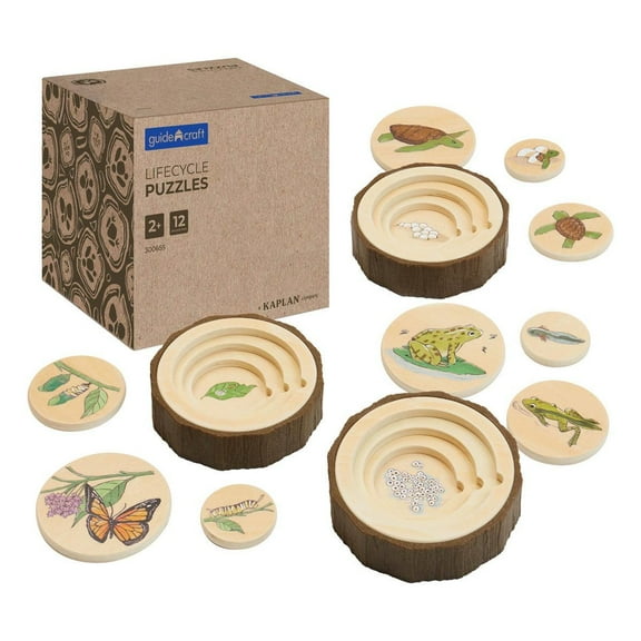 Kaplan Early Learning Company Lifecycle Puzzles - Set of 3