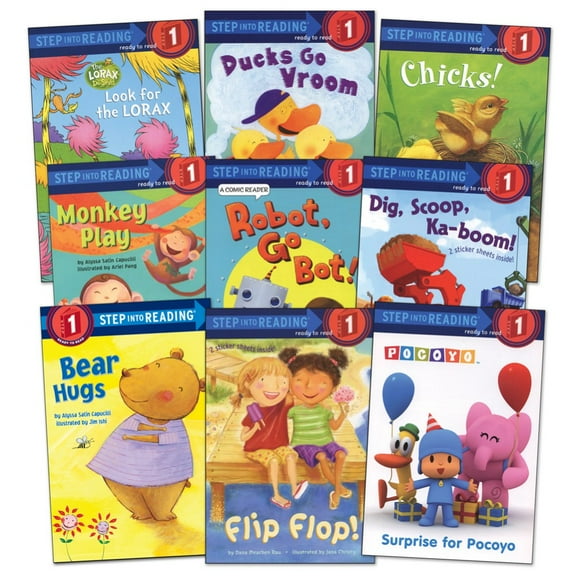 Kaplan Early Learning Company Step Into Reading Book Set - Level 1 - Set of 9