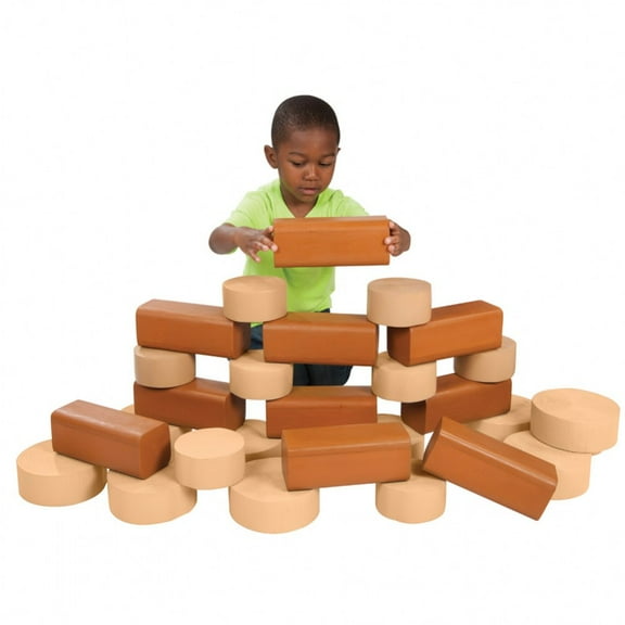 Kaplan Early Learning Company Timber & Crosscut Builders - Set of 30