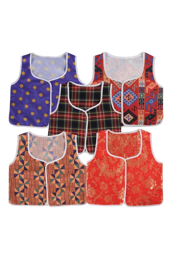 Toddler Multicultural Vests - Set of 5