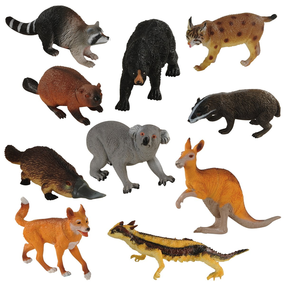 Kaplan Wilderness and Australian Vinyl Animal Set - 10 Pieces