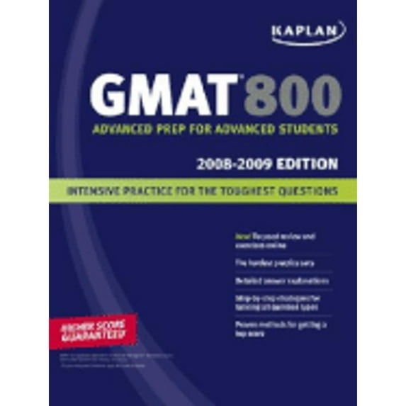 Pre-Owned Kaplan GMAT 800, 2008-2009 Edition (Paperback) 1419551795 9781419551796