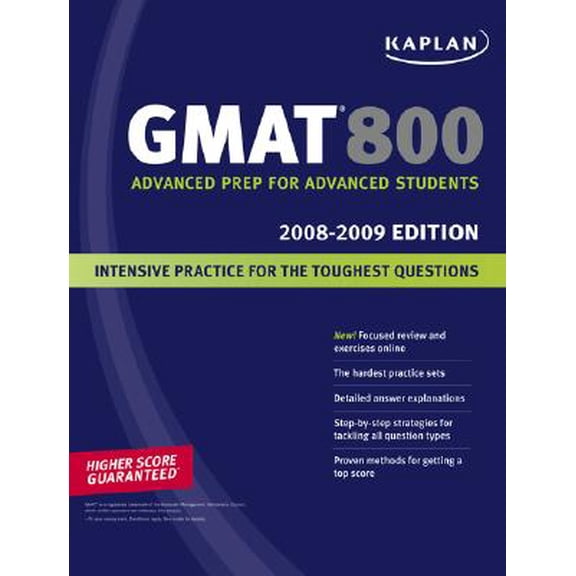 Pre-Owned Kaplan GMAT 800, 2008-2009 Edition