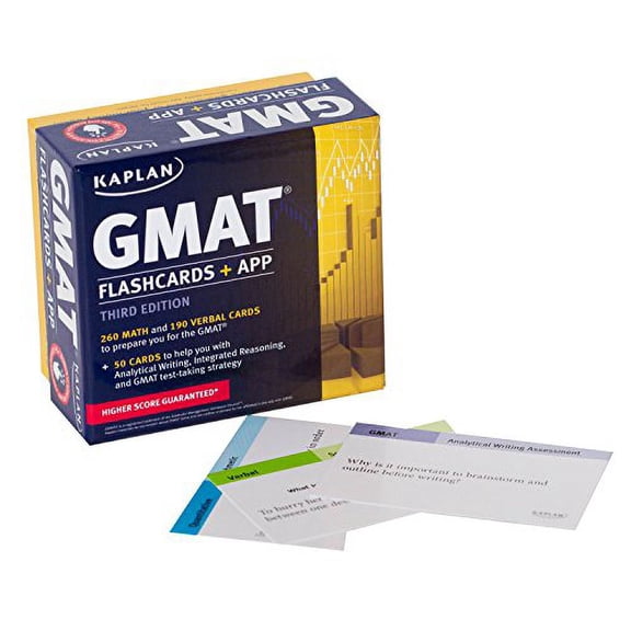 Pre-Owned Kaplan GMAT Flashcards + App (Paperback) 9781618650030