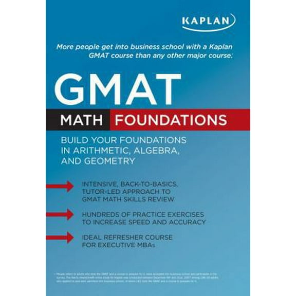 Pre-Owned Kaplan GMAT Math Foundations (Paperback) 1607140861 9781607140863