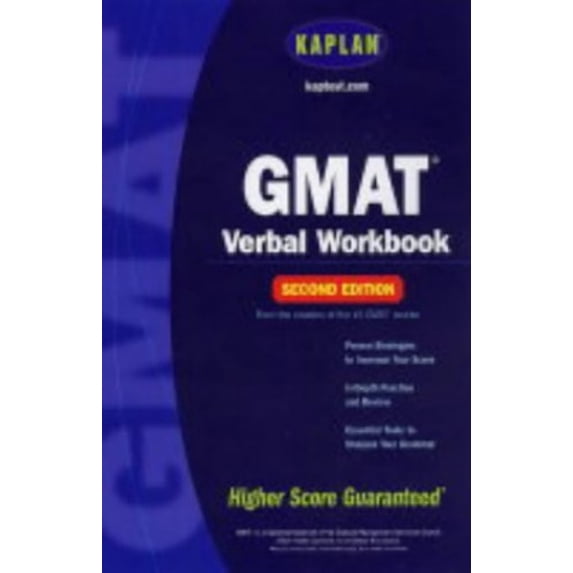 Pre-Owned Verbal Workbook (Kaplan GMAT) Paperback