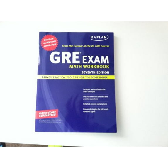 Pre-Owned Kaplan GRE Exam Math Workbook (Paperback) 141955221X 9781419552212
