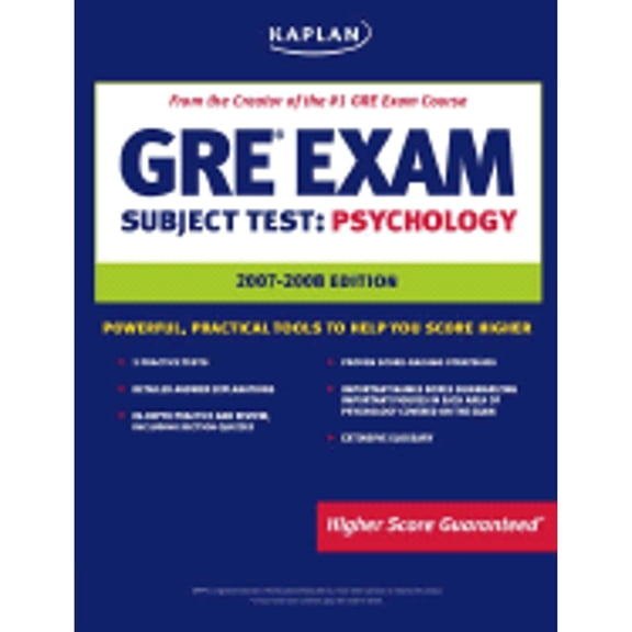 Pre-Owned Kaplan GRE Exam Subject Test: Psychology (Paperback) by Kaplan Publishing (Creator)