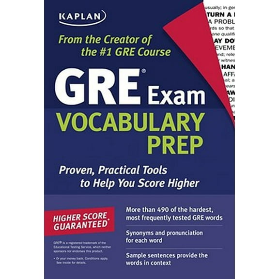 Pre-Owned Kaplan GRE Exam Vocabulary Prep (Paperback) 1419550020 9781419550027