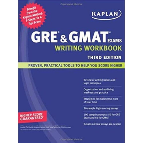 Pre-Owned Kaplan GRE and GMAT Exams Writing Workbook (Kaplan GRE & GMAT Exams Writing Workbook): 3rd Edition Paperback