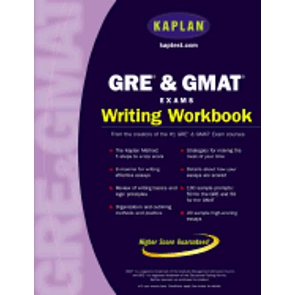 Pre-Owned Kaplan GRE & GMAT Exams Writing Workbook (Paperback) 0743262018 9780743262019