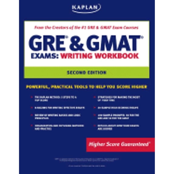 Pre-Owned Kaplan GRE & GMAT Exams Writing Workbook, Second Edition (Paperback) 141954201X 9781419542015