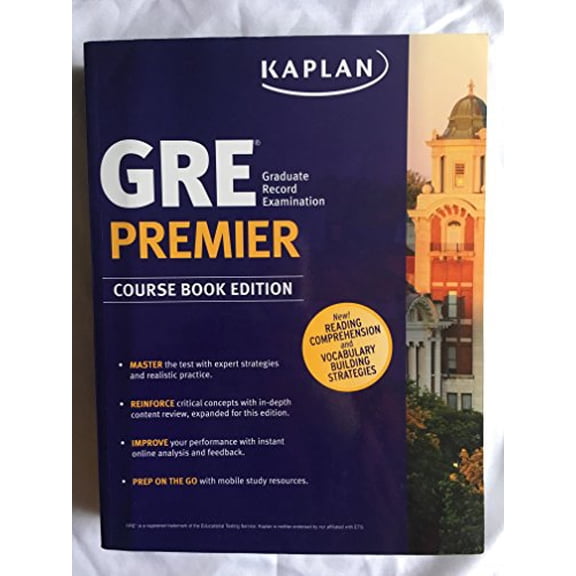 Pre-Owned Kaplan GRE Premier Course Book Edition (Paperback) 1506207073 9781506207070
