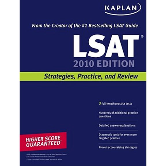 Pre-Owned Kaplan LSAT: Kaplan LSAT 2010 Edition : Strategies, Practice, and Review (Paperback)