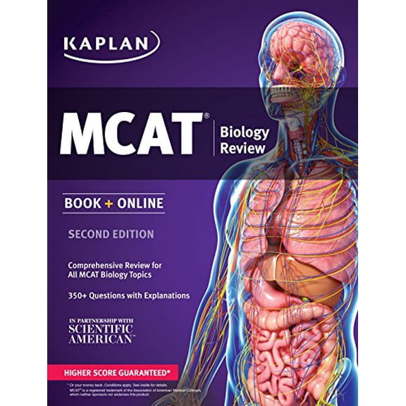 Pre-Owned Kaplan MCAT Biology Review: Book + Online (Kaplan Test Prep) (Paperback) 1625231172 9781625231178