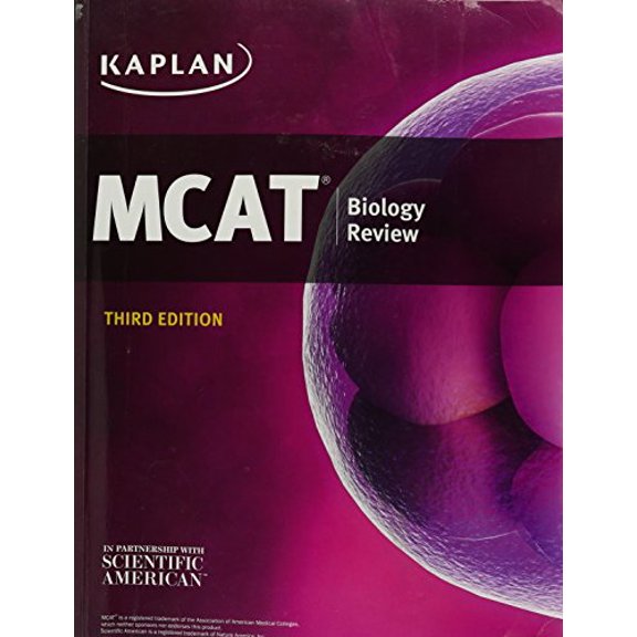 Pre-Owned Kaplan MCAT Biology Review Paperback Kaplan Test Prep
