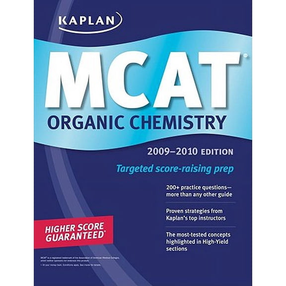 Pre-Owned Kaplan MCAT Organic Chemistry Review Notes: Kaplan MCAT Organic Chemistry (Paperback)