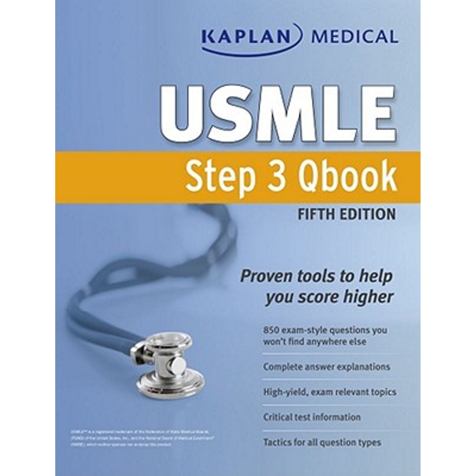Pre-Owned Kaplan Medical USMLE Step 3 Qbook (Paperback) 1609782283 